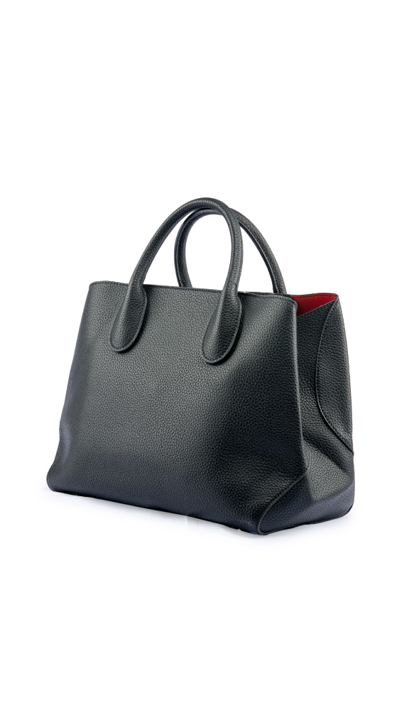 UNICON LEATHER - Precision Structured Black Pebble Leather Handbag